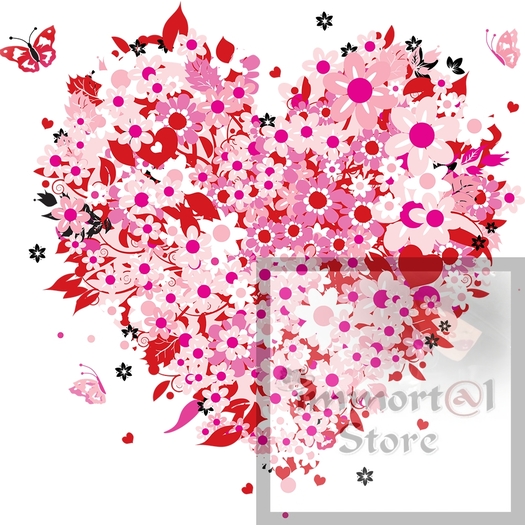 Floral Heart wall art
