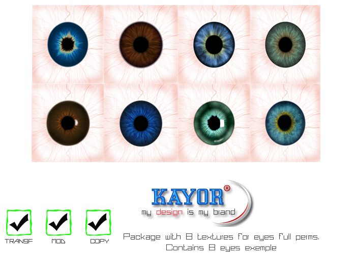 8 Textures  Eyes Full Perms **PROMO**