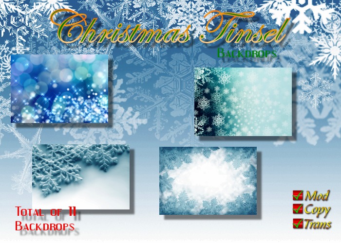 Christmas Tinsel (Backgrounds)