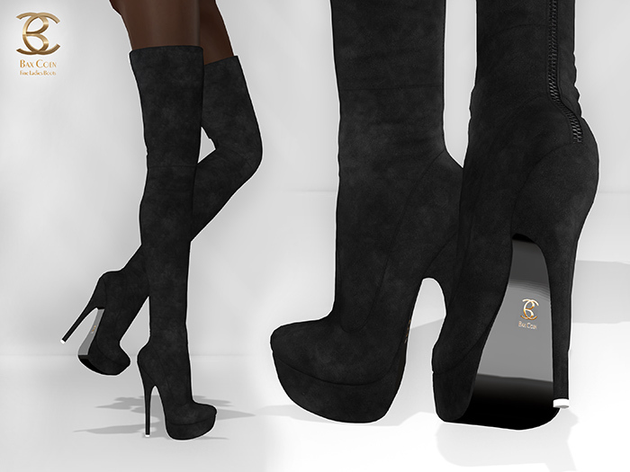 BAX Regency Boots Black Suede