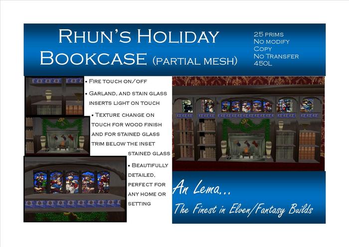 Rhun's Holiday Bookcase