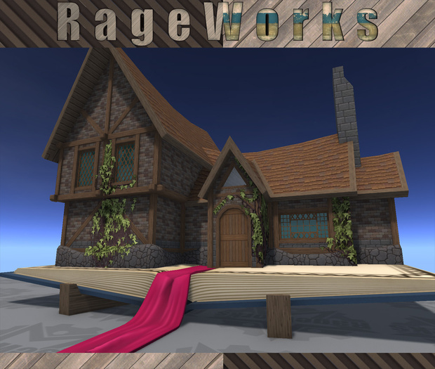 Fairy Book Cottage - Mesh - 45 LI - (RageWorks)
