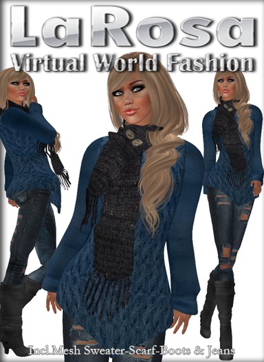 LaRosa Mesh Cuddly Complete Outfit Denim