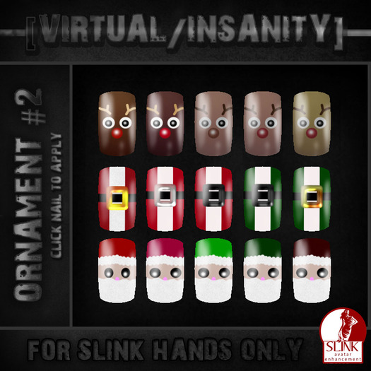 [VIRTUAL/INSANITY] Slink Hands Fingernails Applier - AHE #2