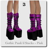 Blackburns Gothic Punk'd Stacks Pink