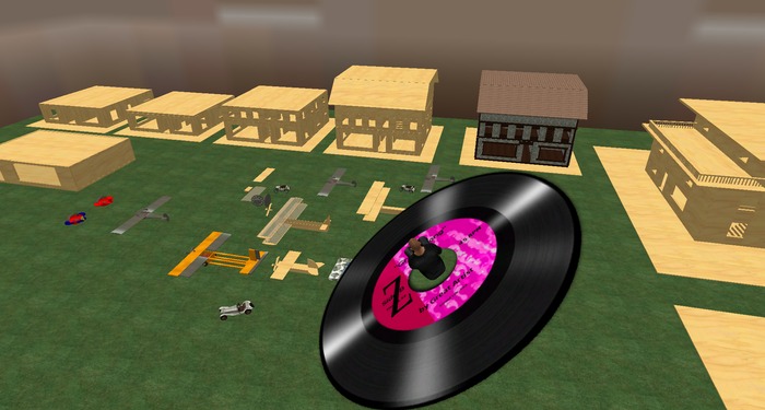 Gorby's Magic Flying 45 RPM Hit Single Record -- non-combat version -- highly maneuverable flight flying aircraft