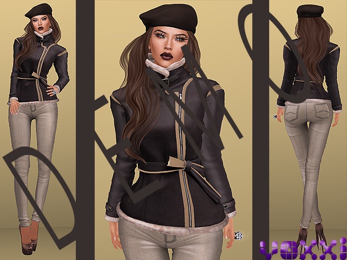 .::voxxi::. DEMO [Romy] Leather Jacket & Pants Outfit