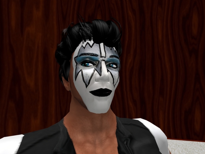 Kiss Demon Face Mask Tattoo  (transferable)