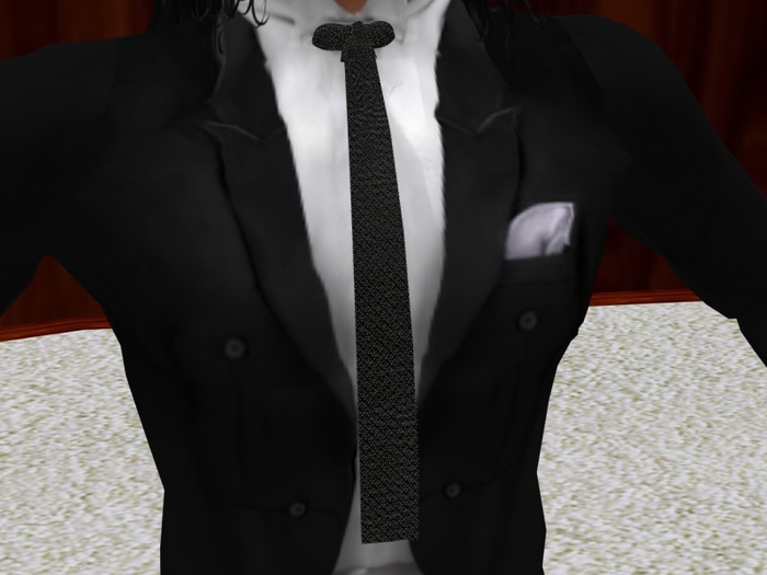 TM Black Glitter Tie
