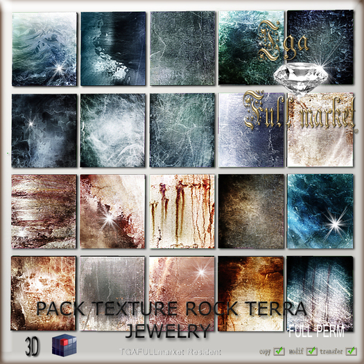 PACK TEXTURE ROCK TERRA JEWELRY