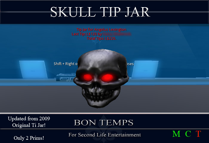 Bon Temps - Skull Tip Jar