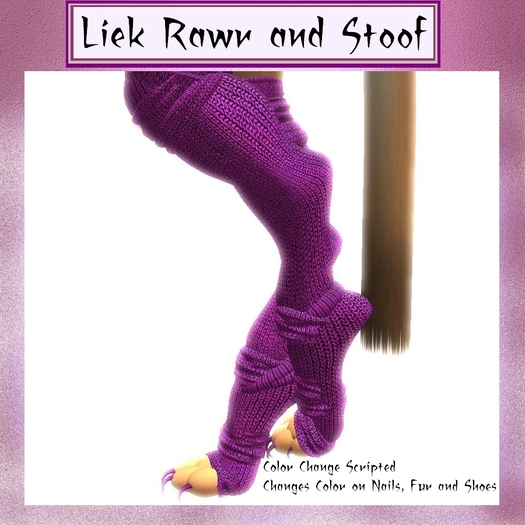 ~LRAS~ Furry Leg Warmers W/Recolor Hud