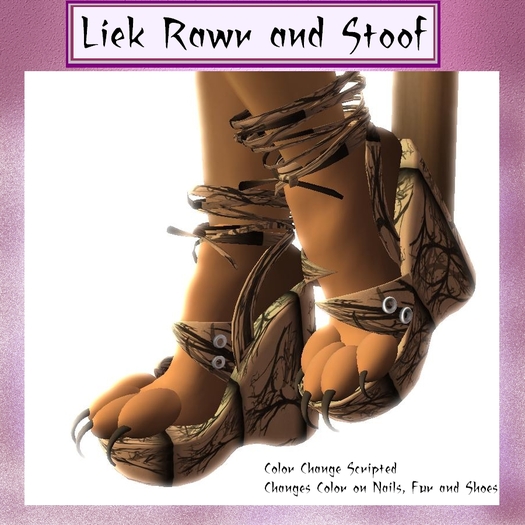 ~LRAS~ Furry Abstract Shoes/W Recolor Hud Boxed