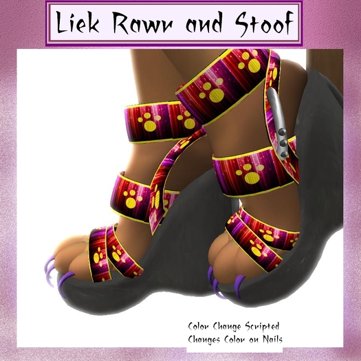 ~LRAS~ Paw Glam Shoes W/Color Change Hud boxed
