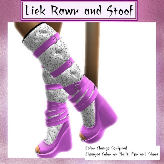 ~LRAS~ Pleathered Shoes/W Recolor Hud Boxed