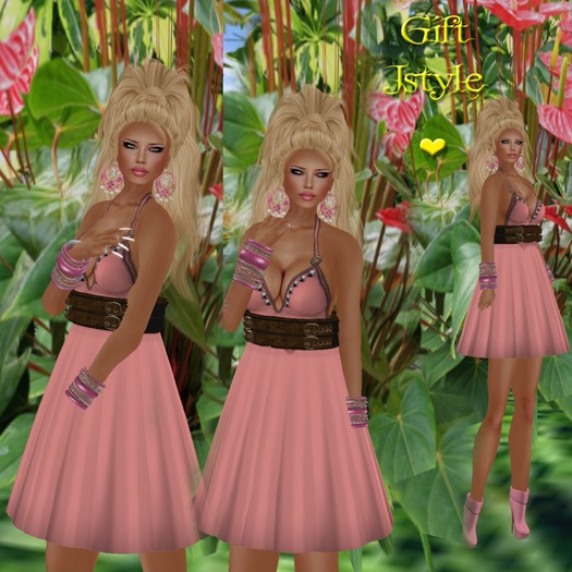  DRESS PINK+JEWELS+SKIN+SHAPE