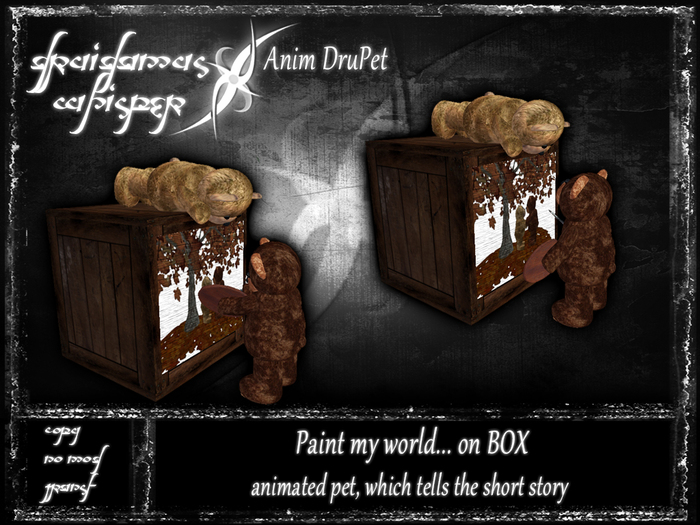 Anim DruPet - Lonely teddy in BOX