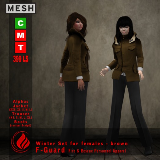 F-Guard Winter Set female - brown