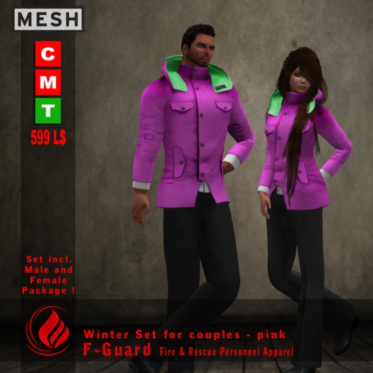 F-Guard Winter Set for couples - pink