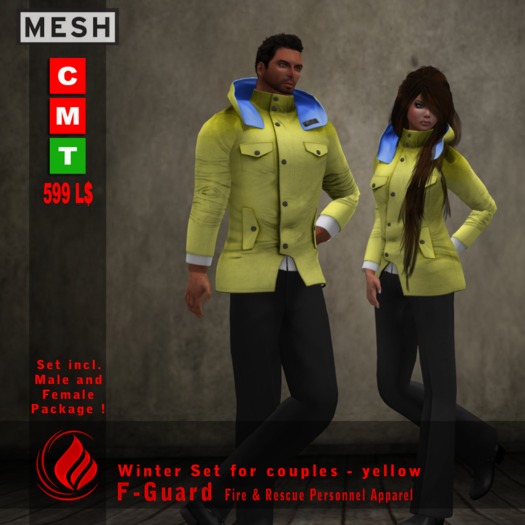 F-Guard Winter Set for couples - yellow