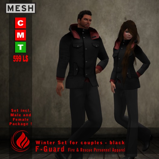 F-Guard Winter Set for couples - black