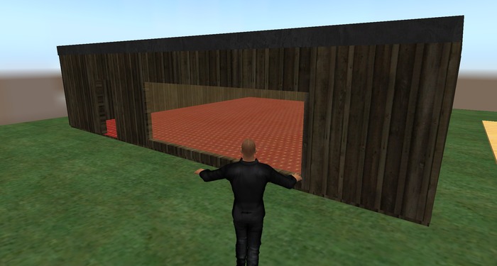 OFFICIAL ANNEX BUILD -- SINGLE STORY WEATHERED WOOD STOREFRONT 12 PRIMS 32x32 APPROVED FOR ASHRAM USE