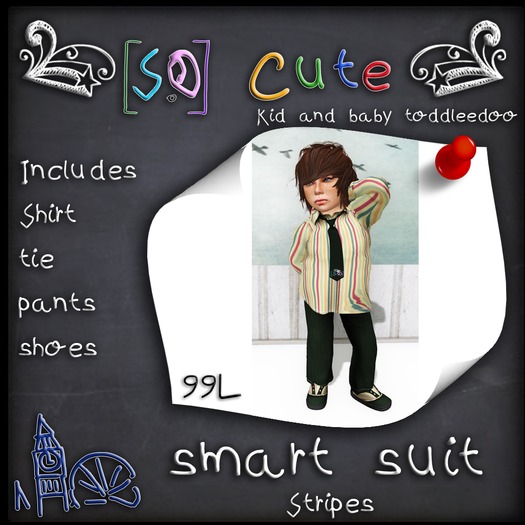 {s.o} smart suit // stripes