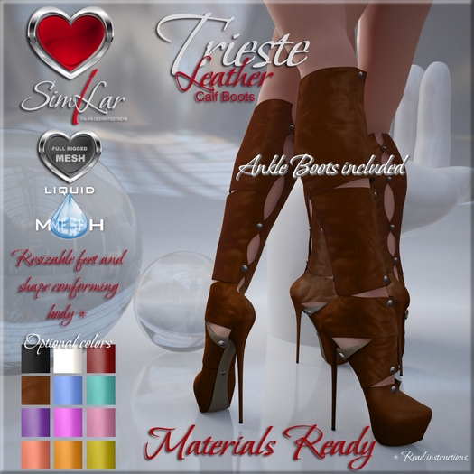 Trieste Knee Boots Lth Demo