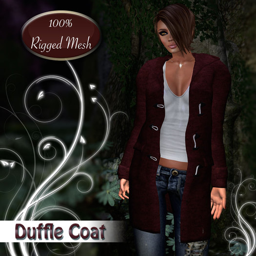 Mesh_ Duffle Coat red