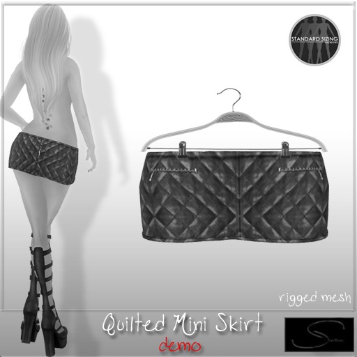 [Stellar] Quilted Mini Skirt DEMOS