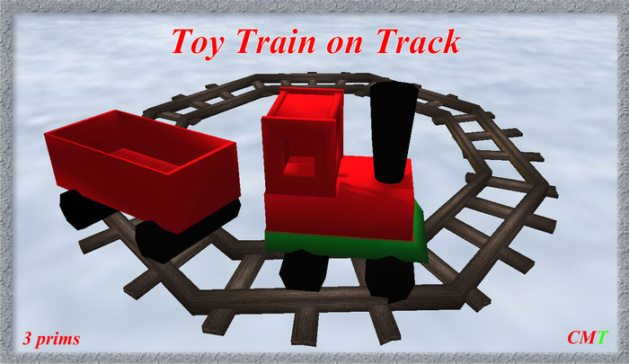 Toy Train on Track b