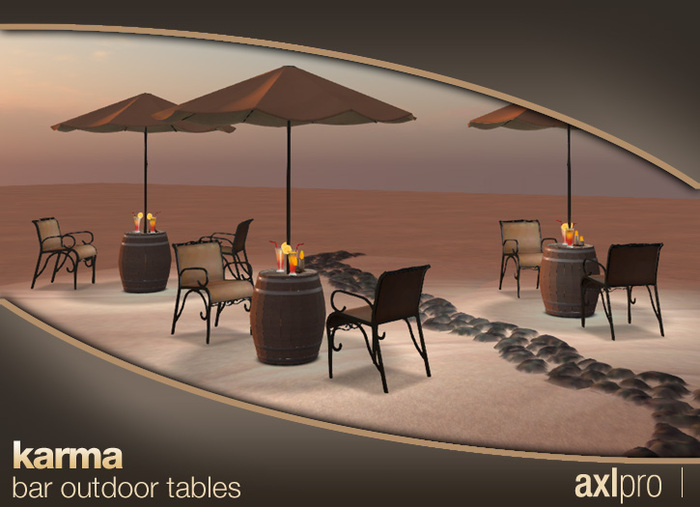 AXL pro box - Karma Bar Outdoor Tables