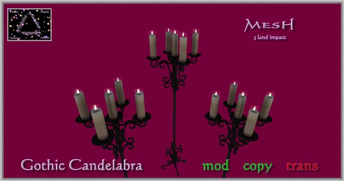 *MACHOLINE* Gothic Candelabra