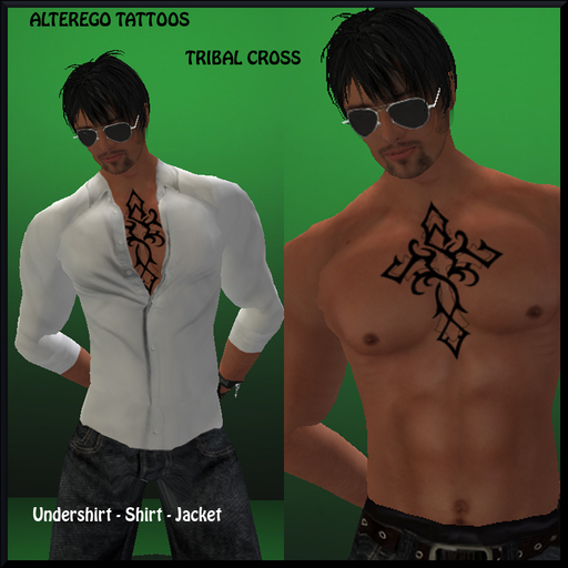 Tribal Cross tattoo