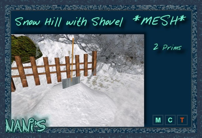NANI's Snow Hill with Shovel  (Boxed)