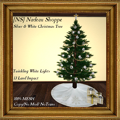 {NS} Silver & Gold Christmas Tree