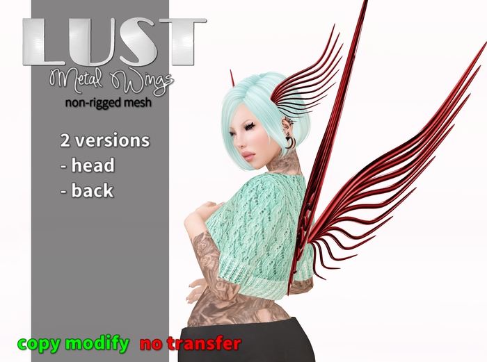 LUST - Metal Wings (PURPLE)
