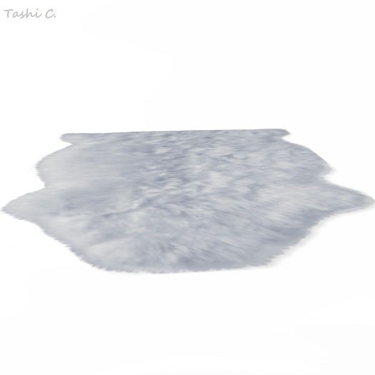 TC - Fur Rug Pose Stand I - Blue