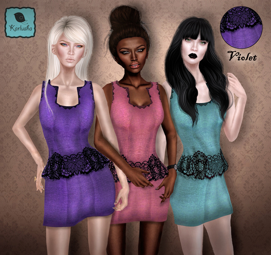 .Karlusha. - Cocktail Dress - Violet