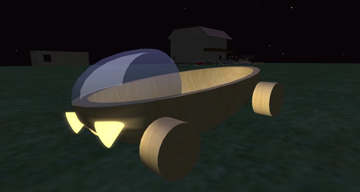 Gorby's Racing Melon Go-Kart 9 Prims No Mesh No Sculpties Just Fast, Baby, Fast!!!