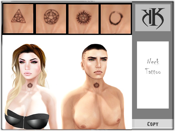 ::KK:: Throat Tattoo Set