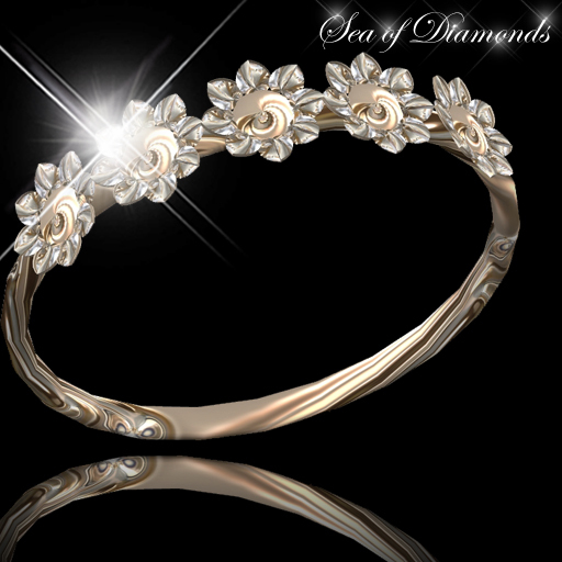 Ring - Gold Petals Ring Flower Ring (box)