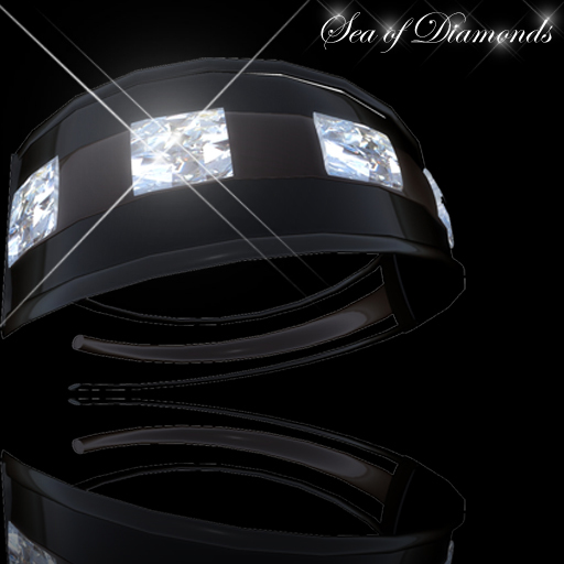 Ring (male) - Noble Essence III Black Onyx Diamond Men's Ring (box)