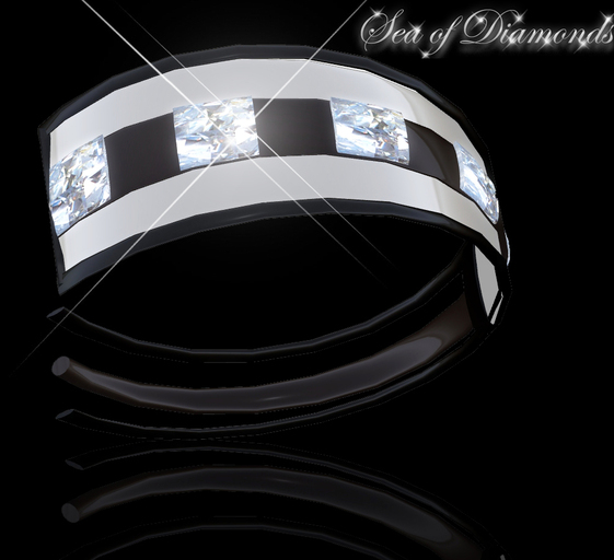 Ring (male) - Noble Essence I Silver Diamond Male Ring (box)