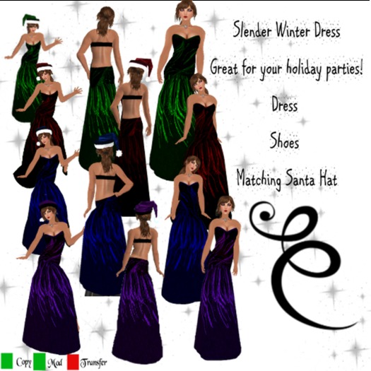 Slender Winter Dress Red