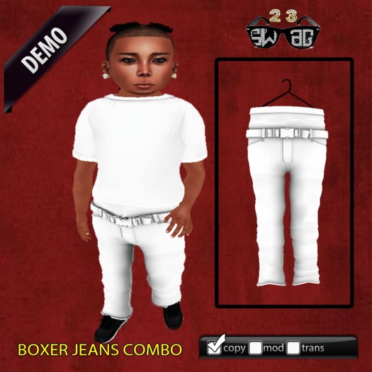 [23$] Sbob boxers jeans BLK BOX