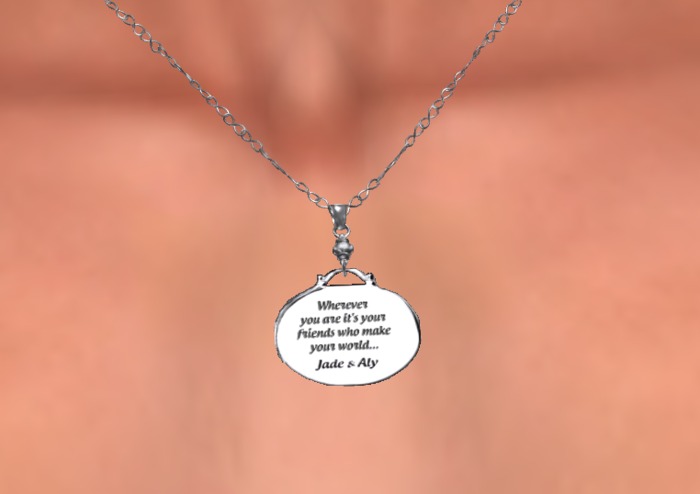 Friends Make Your World necklace
