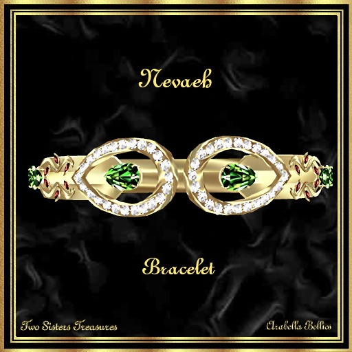 TST - NEVAEH EMERALD & RUBY BRACELET YG.