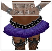 PUNKED Plaid Mini Purple