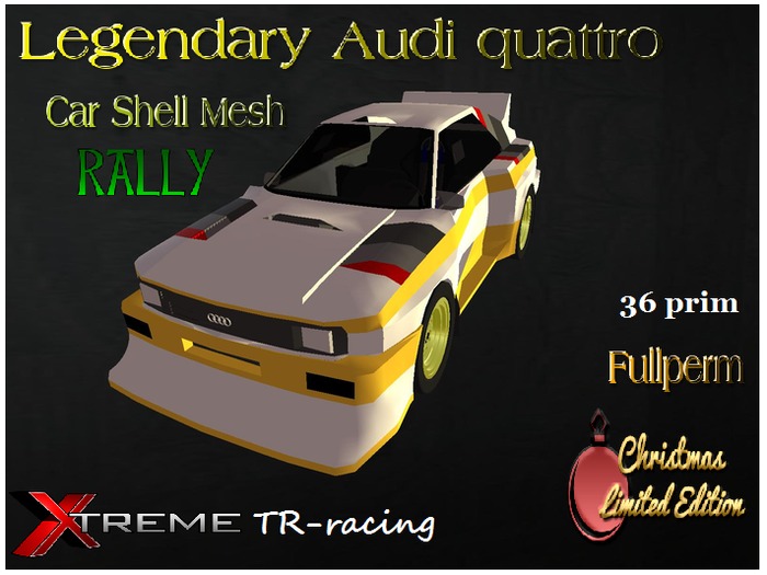 Akdi quattra Legendary Rally Car Shell XTREME TR-racing BOX